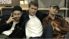 防弹少年团 - BTS Rap Monster V & Ansel Elgort 惊喜会面