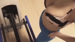 音乐短片 - 保龄球馆惊现惹火女郎 眼神勾魂双峰傲人