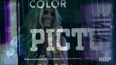 音乐短片 - 俄罗斯性感电眼美女杂志镂空写真