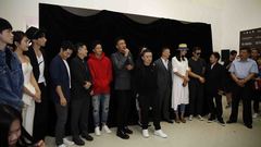 韩庚,华语群星,音悦V现场,张亮,胡军 - 张曦个展“燬"群星红毯群访