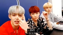 Seventeen,S.coups(Seventeen),Hoshi(Seventeen),Woozi(Seventeen) - VLIVE S.COUPS直播 - CHANGE UP 公开记念 中文字幕 17/09/27