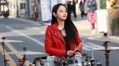 音乐短片,韩国群星 - 韩国波普乐队鼓手- Yeon美