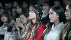 T-ara,朴孝敏(T-ara),宇宙少女,程潇 - 首尔时装周/SS HERA秀 - 观展 程潇,孝敏 17/10/17