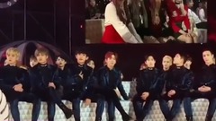 EXO,Seventeen,Winner,iKON,MONSTA X - 韩国偶像是观看BTS舞台反应