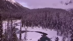 风景,音乐短片,轻音乐,乐动城市 - 加拿大班夫国家公园冬季