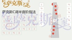 原创 - 萨克斯<C调半音阶指法>吹奏图解示范 指法表 精练简洁 易学易懂