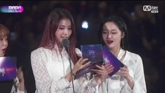 韩国群星,I.O.I,金请夏,PRISTIN,Weki Meki - 171129 [MAMA日本] PRISTIN - 新人奖受赏及感言 /(MC)I.O.I代表