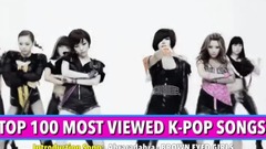 韩国群星,2NE1,4minute,Sistar,NU'EST,I.O.I - [TOP 100] K-POP油管播放量排行榜总榜(更新至2017年12月)