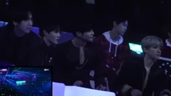 EXO,防弹少年团,李泰民(SHINee),NCT 127,WANNA·ONE - 171201 MAMA IN 香港 EXO,泰民,NCT WANNA ONE 台下观看 BTS Mic Drop
