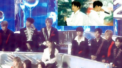 防弹少年团,田柾国(防弹少年团),V(防弹少年团) - 观看防弹少年团Spring Day舞台表演时各家爱豆的反应
