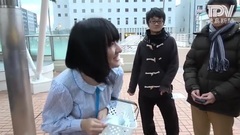 AKB48,STU48 - STU48がデビューシングルPRのティッシュ配り@徳島