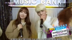 少女时代,SHINee,太妍(少女时代),金钟铉(SHINee) - KBS音乐银行待机室泰妍cut.