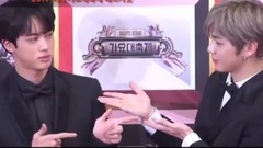 防弹少年团,JIN(防弹少年团),姜丹尼尔(WANNA ONE),WANNA·ONE - 2017MBC歌谣大祭典 两个太平洋宽肩第一次见吧!