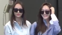 Krystal(f(x)),Jessica - 在机场巧遇郑氏姐视频一则