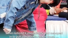 防弹少年团,田柾国(防弹少年团),JIMIN(防弹少年团) - 【国旻】以为囧菇的内裤边漏粗赶忙上前遮住,没想到..........