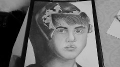 Justin Bieber,音乐短片 - Drawing of Justin Bieber
