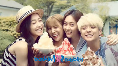 Luna(f(x)),Krystal(f(x)),宋茜,Amber(f(x)),f(x) - Baskinrobbins CF Making Film Cut