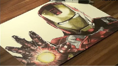 音乐短片 - Pen Drawing Of Iron Man