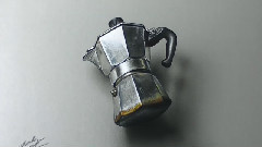 How To Draw a Moka Pot 3D