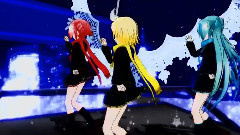 镜音双子,重音teto,初音未来 - マカロニ(第14回MMD杯本選)