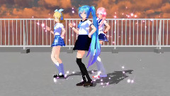 初音未来,巡音流歌,镜音双子 - コンピューターシティ