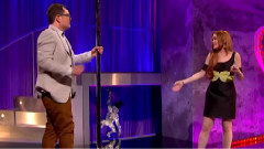 Lindsay Lohan - Teaches Alan Carr How To Pole Dance
