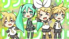 初音未来,镜音双子,Nico,VOCALOID家族 - リンちゃん中毒