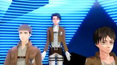 Perfume - 進撃のMMD 男3人でPerfume(GLITTER)踊ってもらった (修正版)
