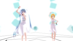 初音未来,镜音双子 - カラフルxメロディ