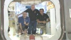 NASA - Station Crew Talks To Reporters About Dragon Spacecraft