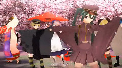 初音未来,巡音流歌,镜音双子,Nico,VOCALOID家族 - 千本桜 变装版
