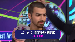 Joe Jonas - Wins Best Artist Instagram
