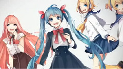 初音未来,巡音流歌,镜音双子,VOCALOID家族 - Connecting