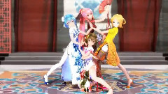 VOCALOID家族,初音未来,巡音流歌,镜音双子 - Tda式改変旗袍美