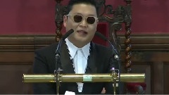 Psy - Does 江南 Style At Oxford Union