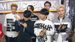 BEAST - KBS 音乐银行1位待机室采访 Beast