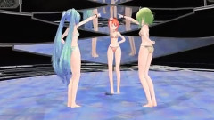 初音未来,gumi,VOCALOID家族 - コンピューターシティ ドレスチェンジ