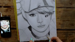 Amber(f(x)),f(x) - Graphite Drawing Amber