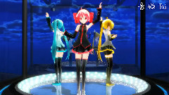 初音未来,重音teto,亚北音留,VOCALOID家族 - 雪,無音,窓辺にて.
