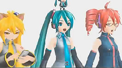 初音未来,重音teto,亚北音留 - 三个笨蛋