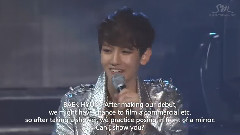EXO,EXO-K - Showcase 白贤谈话 Cut